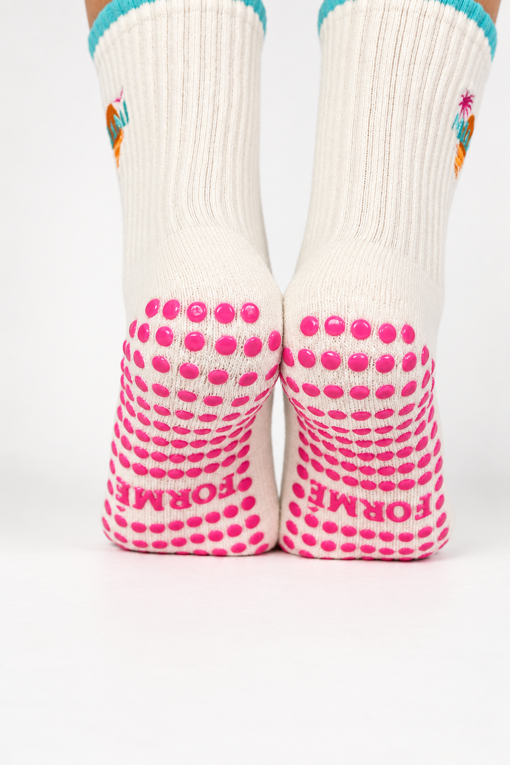 Miami, With Love Grip Socks