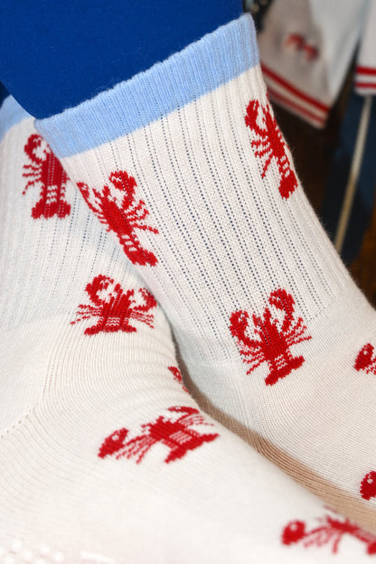 The Harbor Lobster Grip Socks