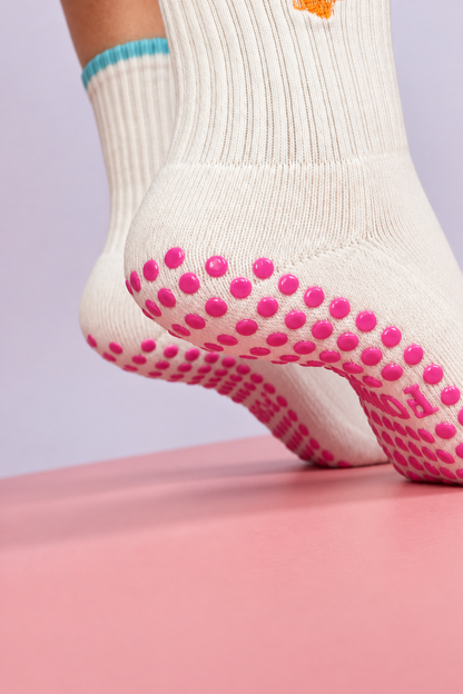 Miami, With Love Grip Socks
