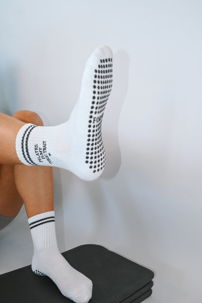 Pilates Is My Toxic Trait Crew Grip Sock