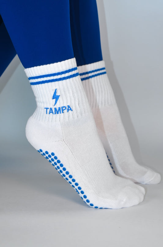 Tampa Cobalt Crew Grip Sock
