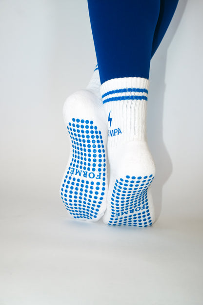 Tampa Cobalt Crew Grip Sock