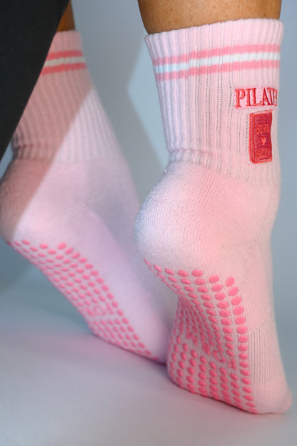 Pilates Burn Book Crew Grip Sock