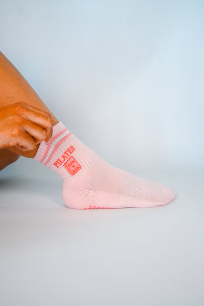 Pilates Burn Book Crew Grip Sock