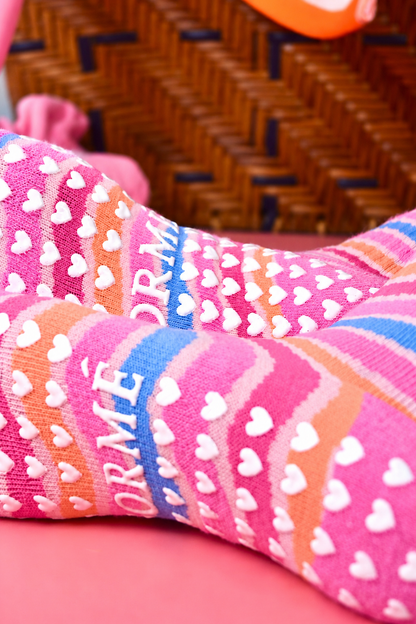 Sunset Stripe Grip Sock