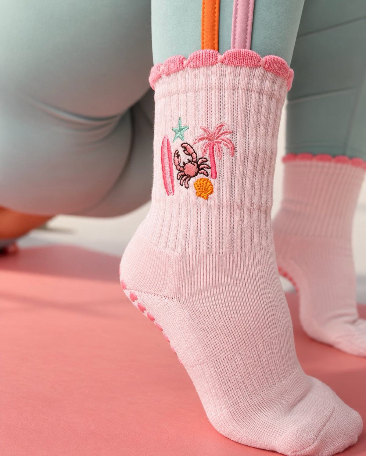 One More Beach Day Grip Sock