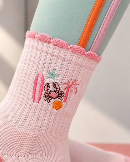 One More Beach Day Grip Sock